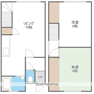 10条マンション【1階】の間取り