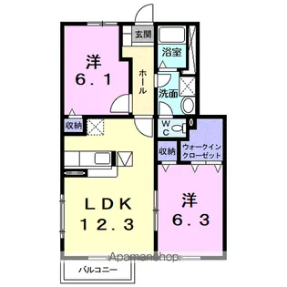 エクセランⅠ【1階】の間取り