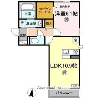 フェリーチェ円山【2階】の間取り