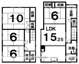 北海道釧路市春採4丁目【一戸建】の間取り