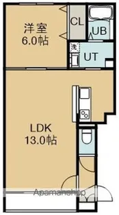 BELL JOURNEE【403号室】の間取り