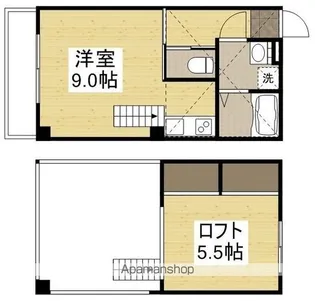 モデラート【201号室】の間取り