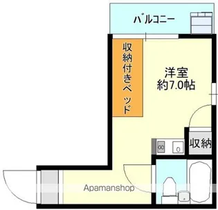 クリスタルレジデンス舟入【2階】の間取り