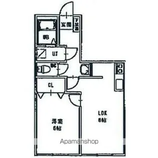 中商マンション【201号室】の間取り