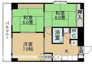 フレンドリー富田【503号室】の間取り
