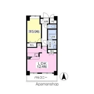 ル・クラージュ【7階】の間取り