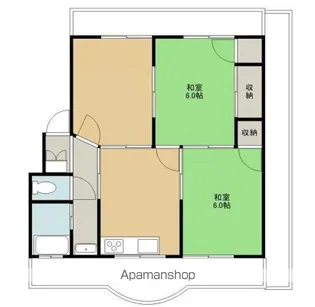 松本マンションⅠ【3階】の間取り
