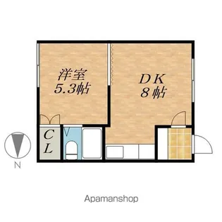 トカプ公園通【1階】の間取り