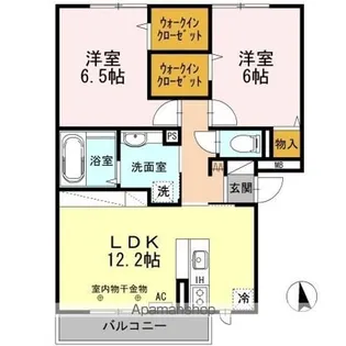 オーベル向中野 A【2階】の間取り