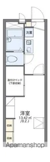 レオパレスオークトゥリーズ【1階】の間取り