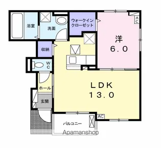 セピアコート【105号室】の間取り