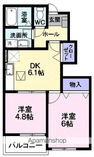 ベルク プラッツC【1階】の間取り