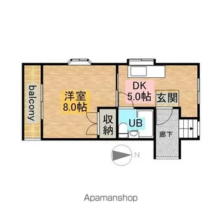 メゾンコジマ【302号室】の間取り