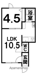 OAKⅧ【101号室】の間取り
