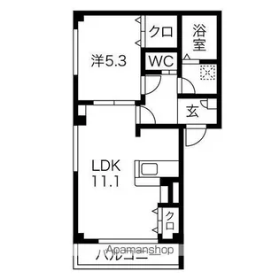 カトルセゾン(下志段味)【1階】の間取り