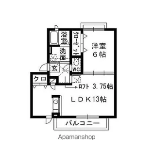 アルカディア・Ⅰ【203号室】の間取り