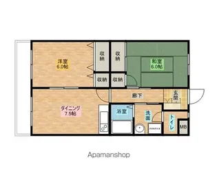 サンナイト【3階】の間取り