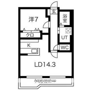 サンデンハイツ【606号室】の間取り