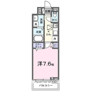 サンライズメゾン【102号室】の間取り