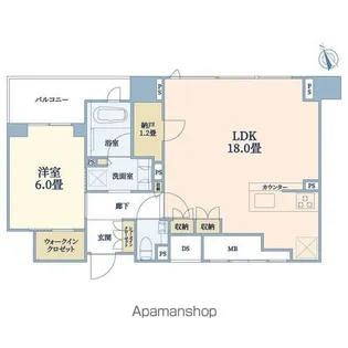 シティタワー天王寺【24階】の間取り