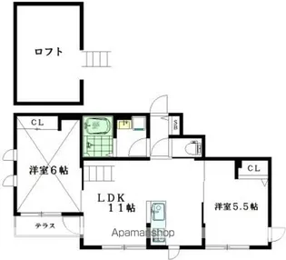 エディフィス世田谷代田【101号室】の間取り