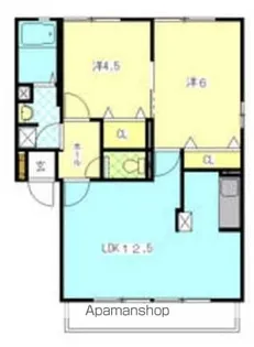CREA OHIWA【1階】の間取り