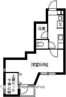 タウンコート荒田【1階】の間取り
