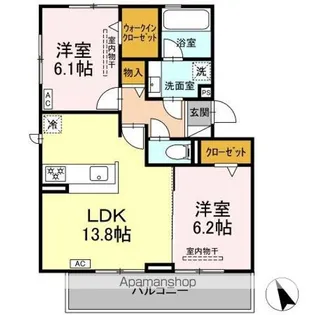 スターブル幸加Ⅱ【3階】の間取り
