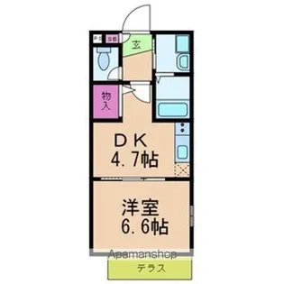 サニーコート【101号室号室】の間取り