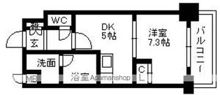 パークサイド加治屋町【12階】の間取り