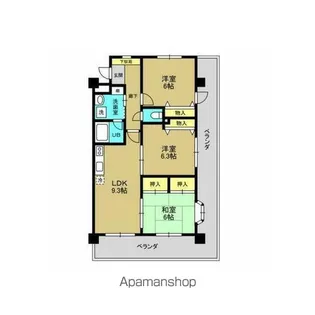 れいめい本館【201号室】の間取り