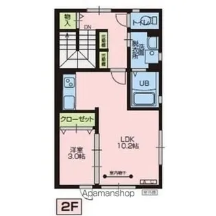 ラ・スリーズ【202号室】の間取り