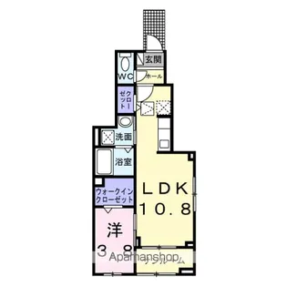 ココ ラ フェリーチェA【1階】の間取り