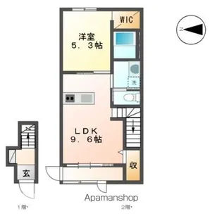 アヴァンス【2階】の間取り