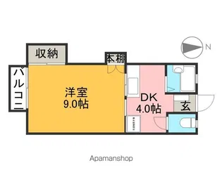 コーポパストラル(平松)【203号室】の間取り