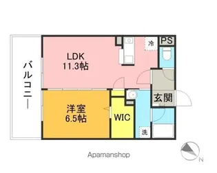 キルンズ博多駅南【1008号室】の間取り