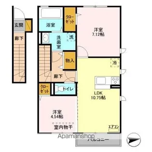 エアフォルク【2階】の間取り