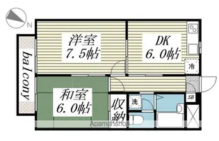 エクセルハイム【1階】の間取り
