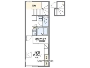 レオパレスマーブル【2階】の間取り