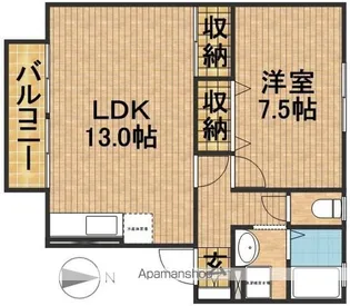 ルミエール池田【2階】の間取り