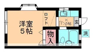 スカイビュー桜木【107号室】の間取り