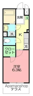 カレッジヒルズ【1階】の間取り