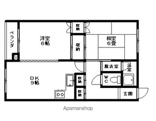 グリーンパークハイツ【7号室】の間取り