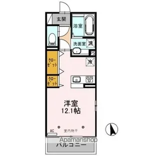 クレシア【2階】の間取り