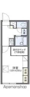 レオパレスグリーンウッド【207号室】の間取り
