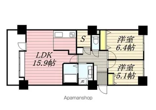 オリエンタルコート大友【8階】の間取り