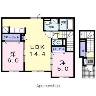 ワイズ スクエア21【2階】の間取り