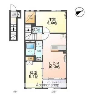 ラヴィロン【2階】の間取り
