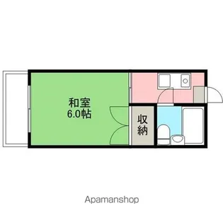 田所コーポ A【203号室】の間取り
