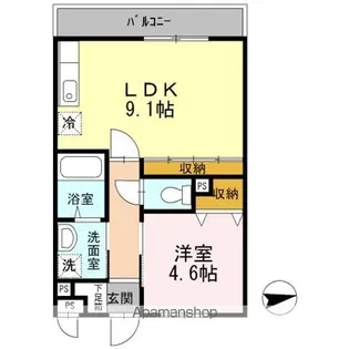 メゾンクレール【3階】の間取り